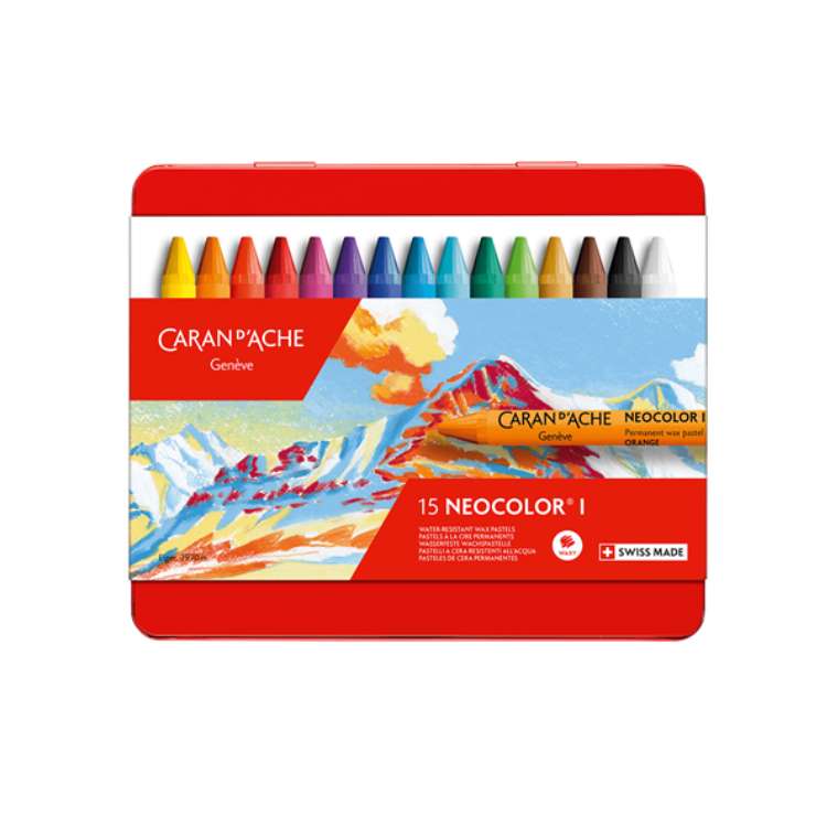 Caran d'Ache Neocolor ™ I Wax Pastell 15 Farben