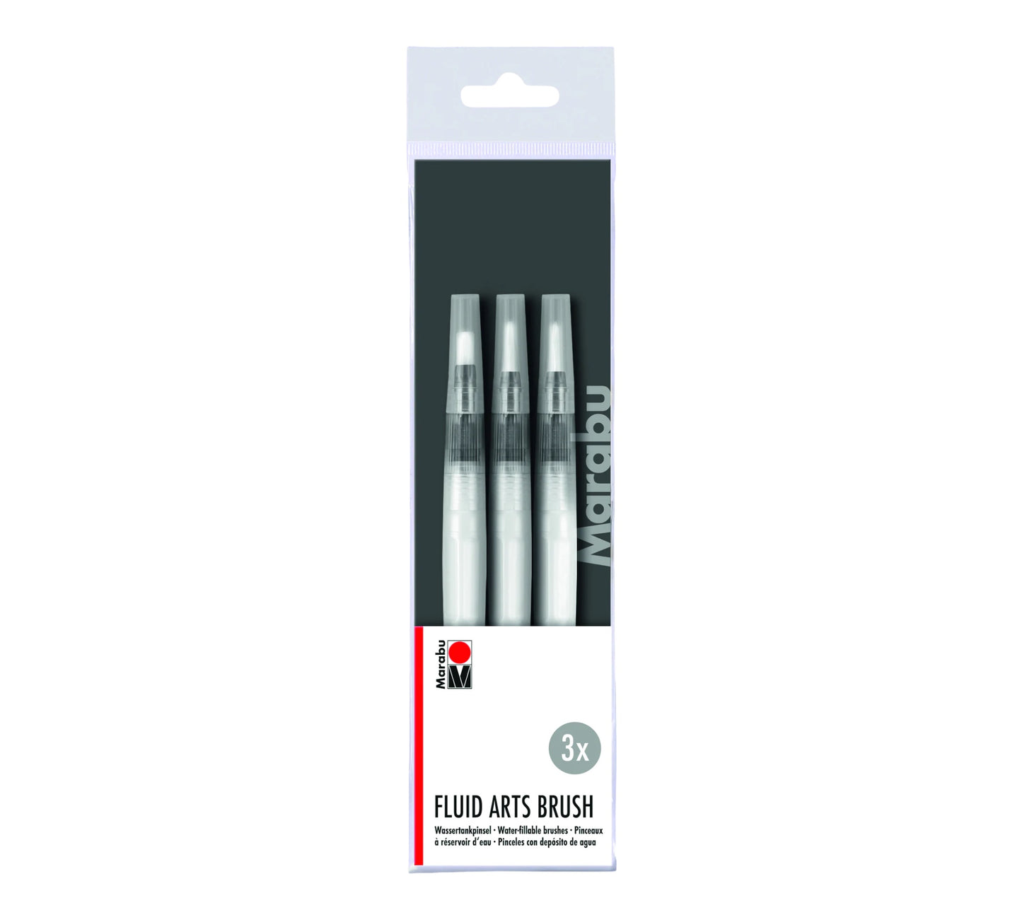 Marabu Fluid Arts Brush, Wassertank Pinsel Set