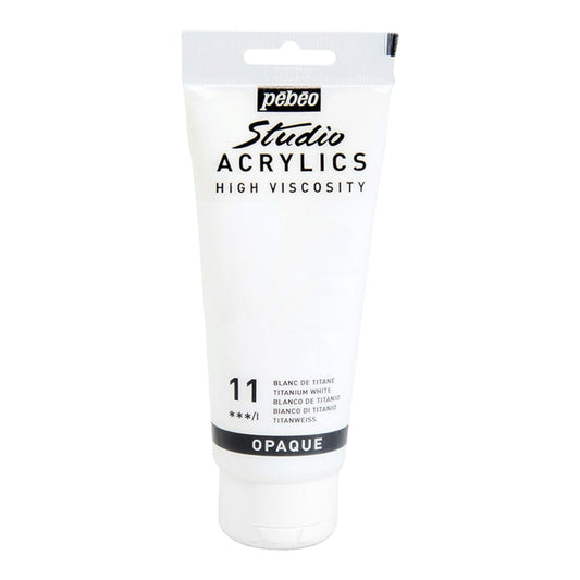 Pébéo Studio Acrylics Acrylic Paint Titanium White 11