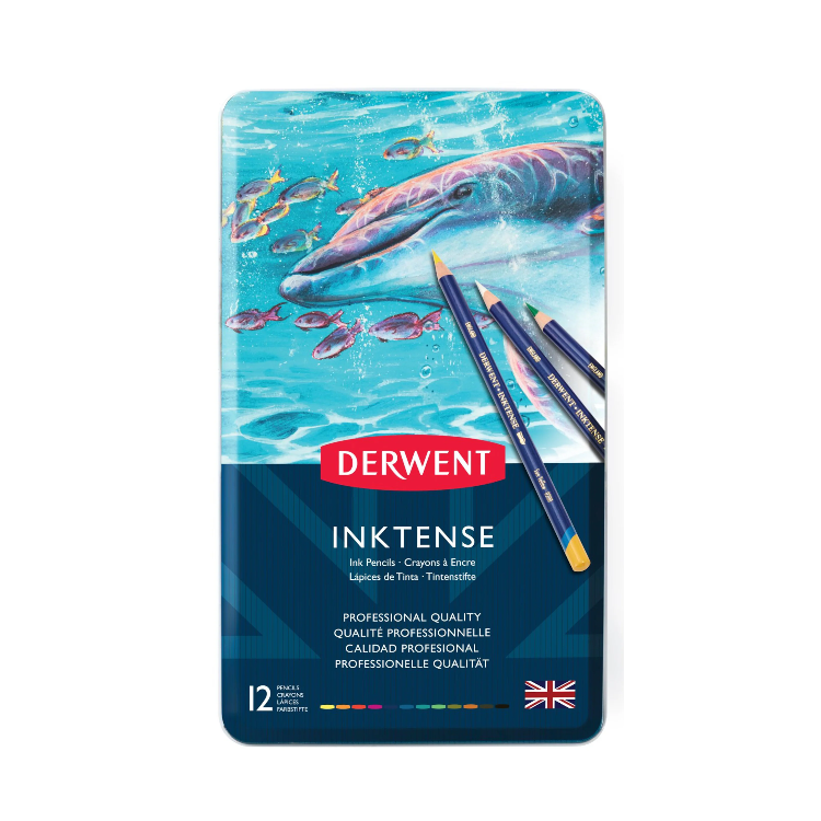 Derwent Inktense Watercolor Ink Pens 12pcs
