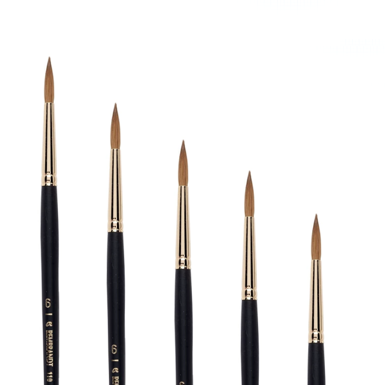 Rembrandt Pure Red Sable Watercolor Brush Series 110 Round