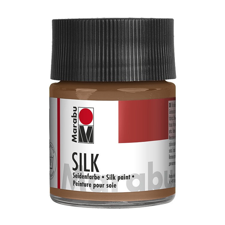Marabu Silk Seidenmalfarbe, 50 ml, Mittelbraun 046