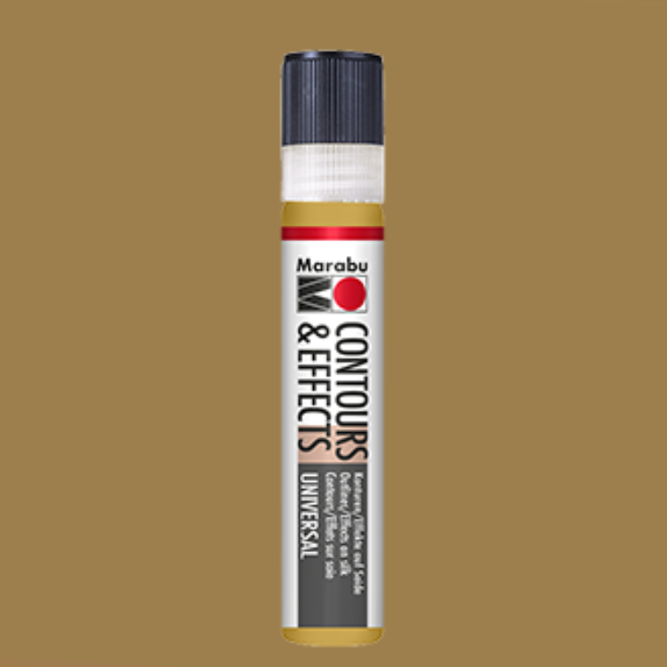 Marabu Contours & Effects, Contour Liner for Silk, Metallic Gold 784