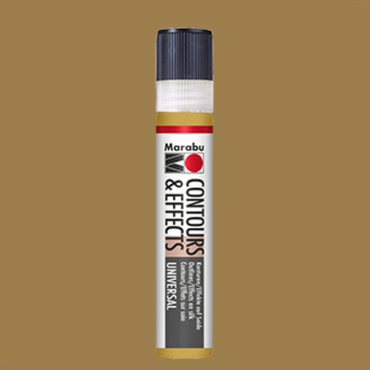 Marabu Contours & Effects, Contour Liner for Silk, Metallic Gold 784