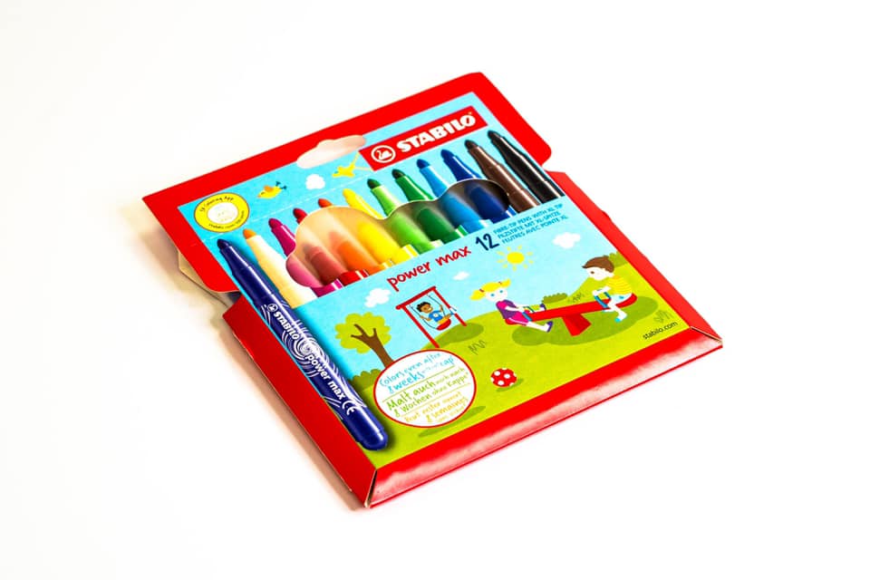 STABILO Power Max Fasermaler 12er Kartonetui