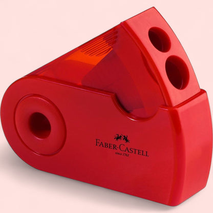 Faber-Castell Sleeve double sharpener red