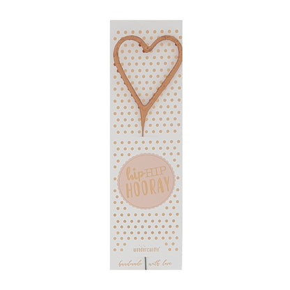 Wundercandle Wunderkerze „Hip Hip Hooray“, Herz