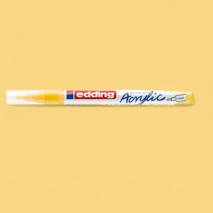 Edding 5300 acrylic marker
 traffic yellow 905 , round tip 1-2 mm