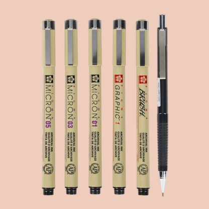 Sakura Pigma Micron Manga Set