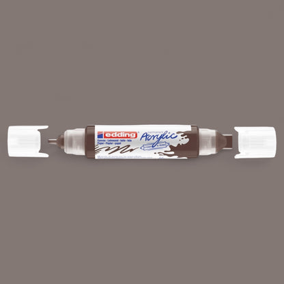 Edding 5400 Acryl 3D Double Liner schokoladenbraun 907 , Tubenspitze 2-3 mm . 5-10 mm