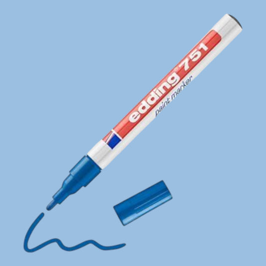 Edding 751 Glanzlack-Marker Blau, 1-2 mm