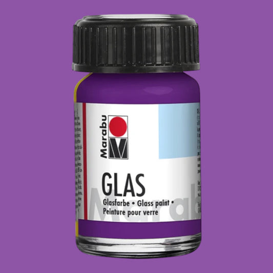 Marabu Transparent Glasfarbe, Amethyst 081 , 15 ml