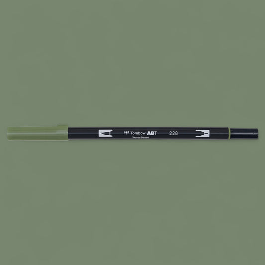 Tombow ABT Dual Brush Pen 228 grey green