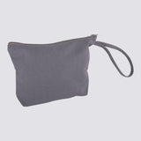 Rayher Kosmetiktasche mit Reißverschluss, Grau  22x17cm