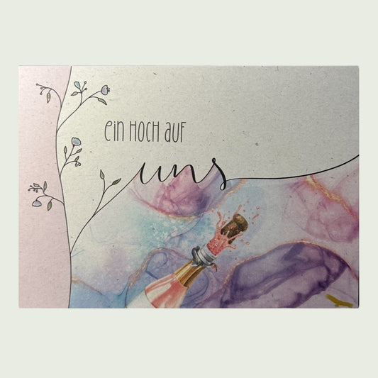 Postkarte „Ein Hoch auf uns“