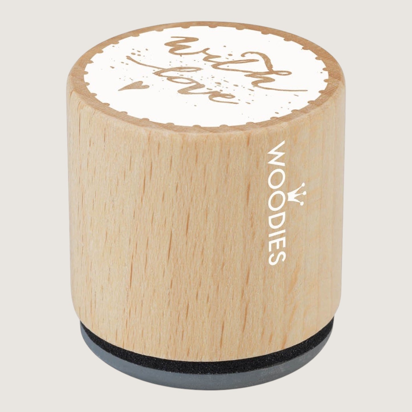 Woodies Holzstempel  With Love Ø 3 cm