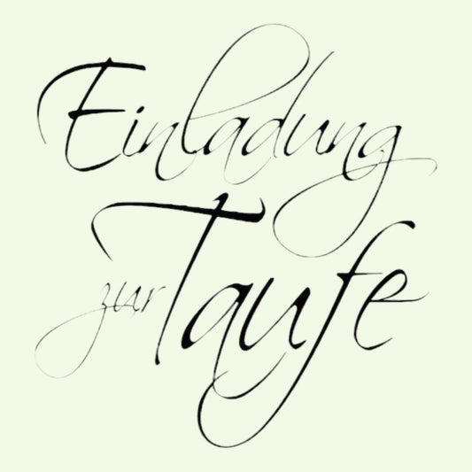 Rayher Holzstempel Einladung zur Taufe , 6 × 6 cm
