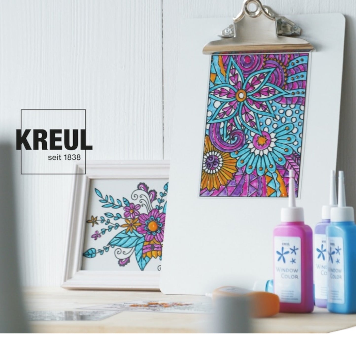 Kreul Window Color Konturenfarbe, 80 ml, Orange