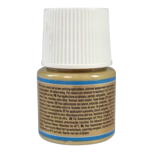 Pébéo Setacolor Shimmer Textilfarbe – Gold 45 , 45 ml