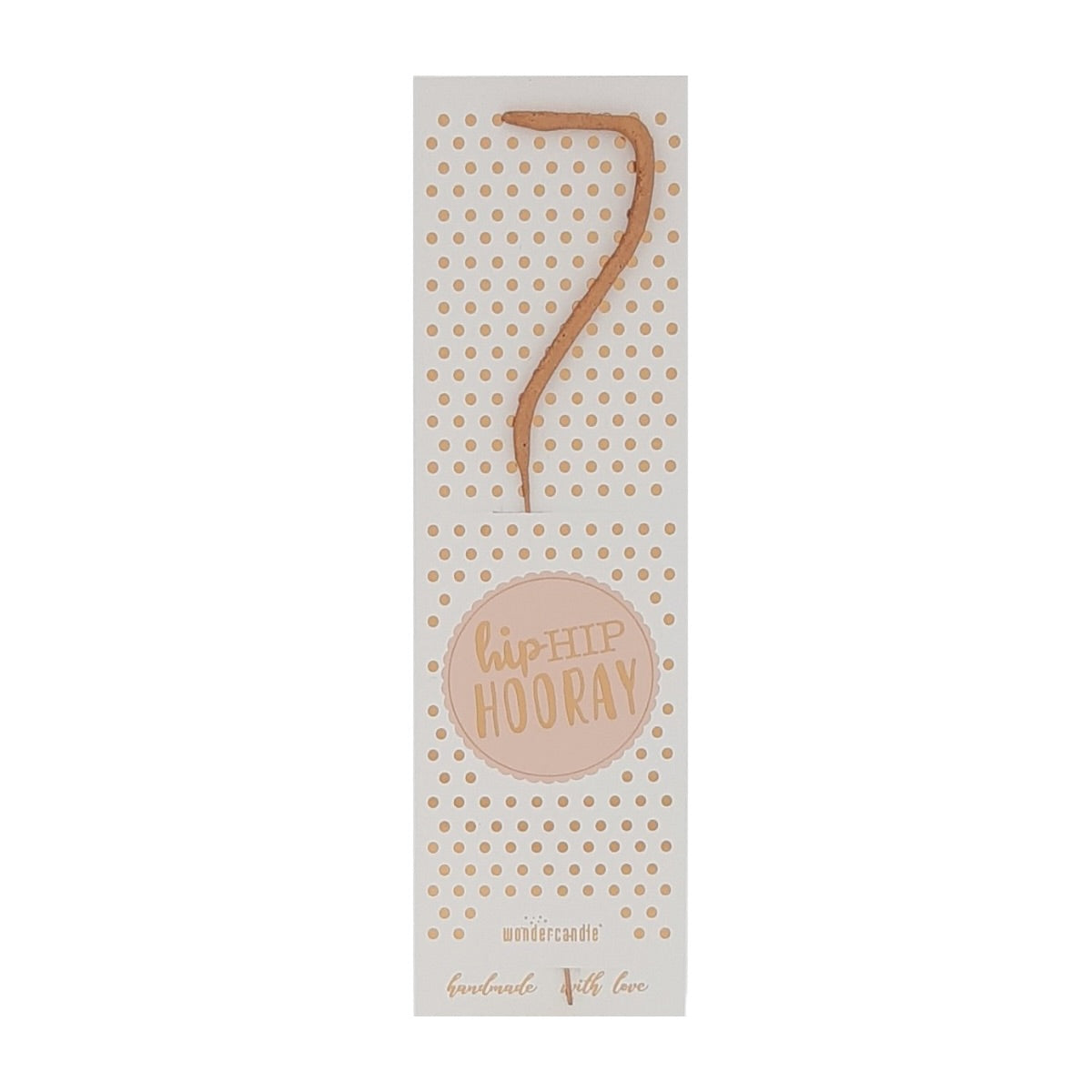 Wundercandle Wunderkerze „Hip Hip Hooray“, 7