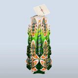 Geschnitzte Kerze Gross - Garden Rainbow