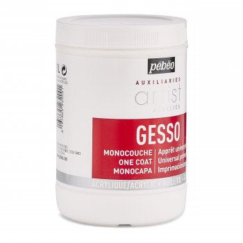 Pébéo Auxiliaires Artist Acrylics Gesso Universal Single-Coat Gesso