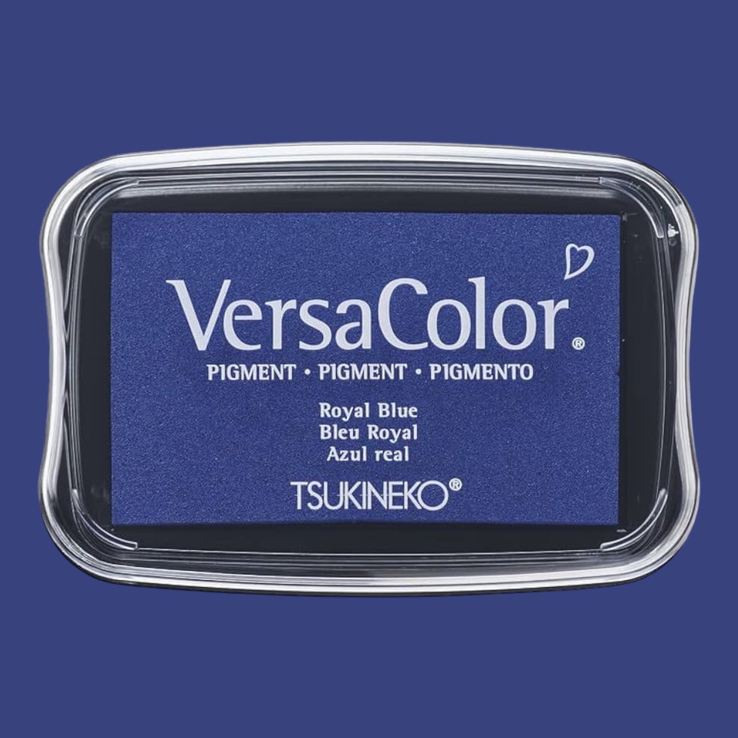 Rayher Versa Color Pigment-Stempelkissen Royal Blue, 9,6x6,3x1,8cm