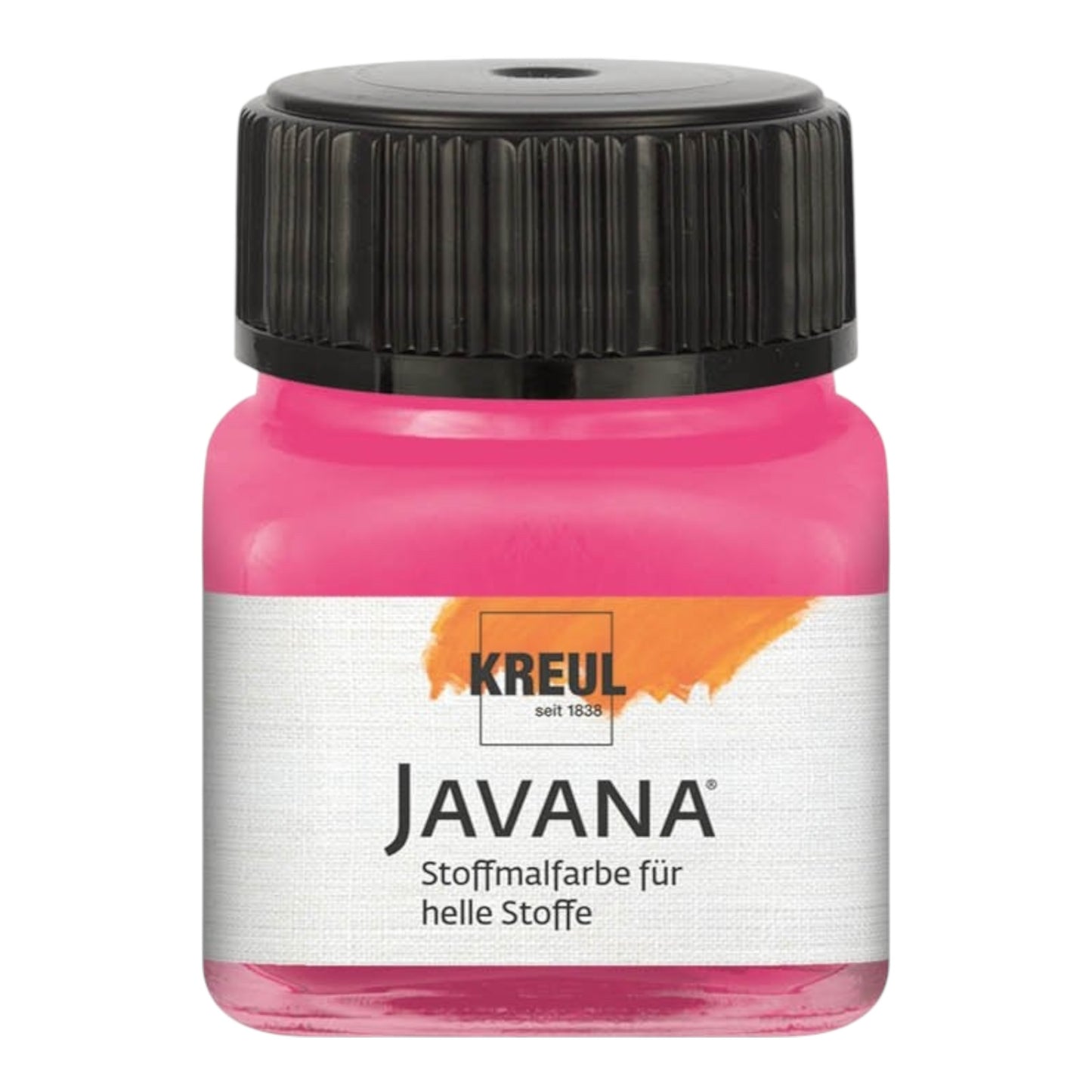 KREUL Javana Stoffmalfarbe für helle Stoffe – Pink 90936, 20 ml