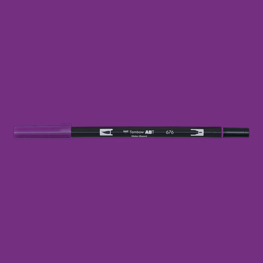 Tombow ABT Dual Brush Pen 676 royal purple