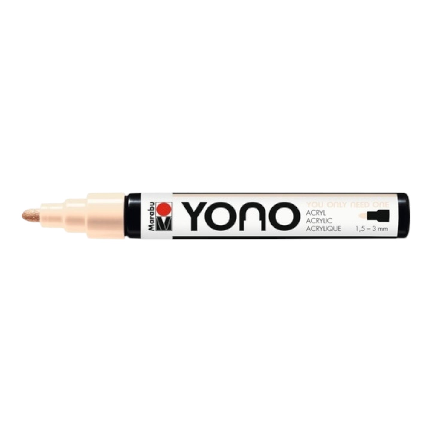 YONO Acrylmarker – Rose Beige (1.5–3 mm)