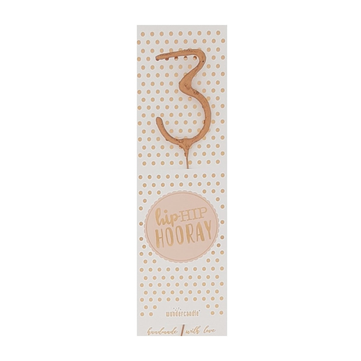 Wundercandle Wunderkerze „Hip Hip Hooray“, 3