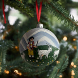 Weihnachtskugeln Appenzeller Senn Hellblau