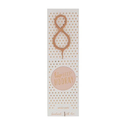 Wundercandle Wunderkerze „Hip Hip Hooray“, 8