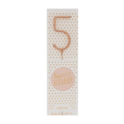 Wundercandle Wunderkerze „Hip Hip Hooray“, 5