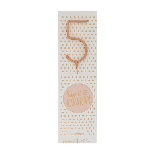 Wundercandle Wunderkerze „Hip Hip Hooray“, 5