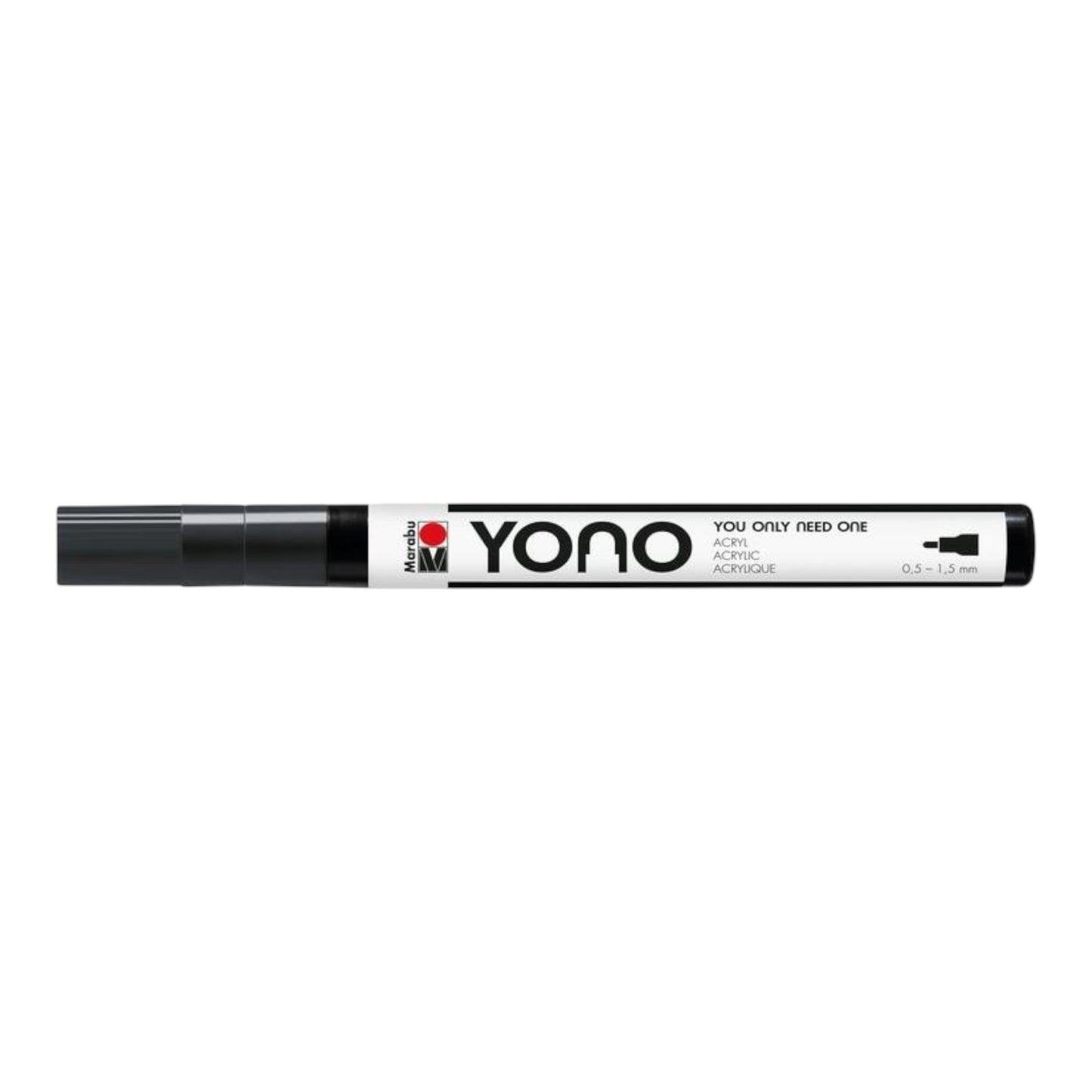Acrylmarker YONO 0.5 - 1.5 mm Schwarz