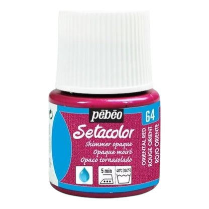 Pébéo Setacolor fabric paint Orient Red Mire 64