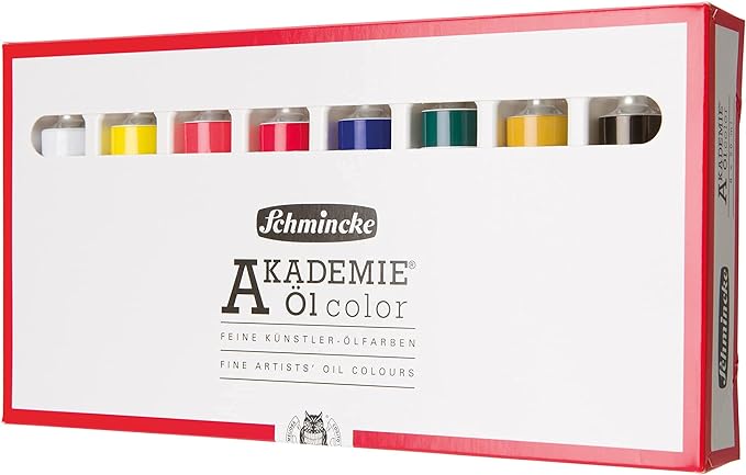 Schmincke Academy oil paints 8 pieces - 20 ml