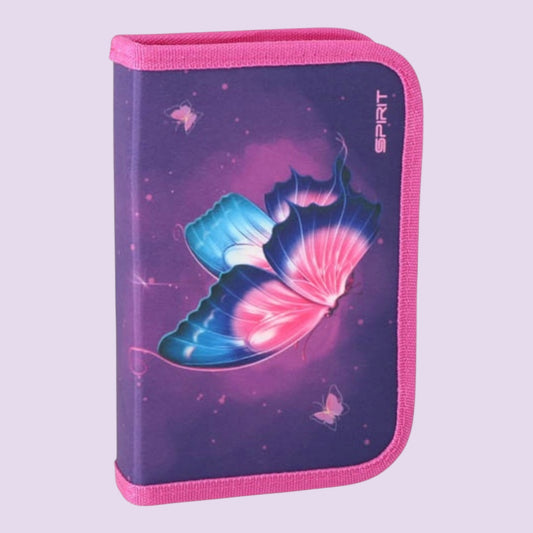 Schüler Etui "BUTTERFLY" 1-Zipp, 50-tlg.