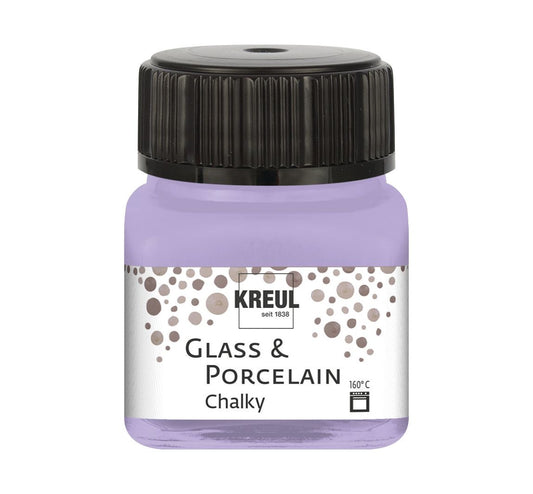 Kreul Glass & Porcelain Chalky, Porzellan und Glasfarbe Matt Sweet Lavender 16636