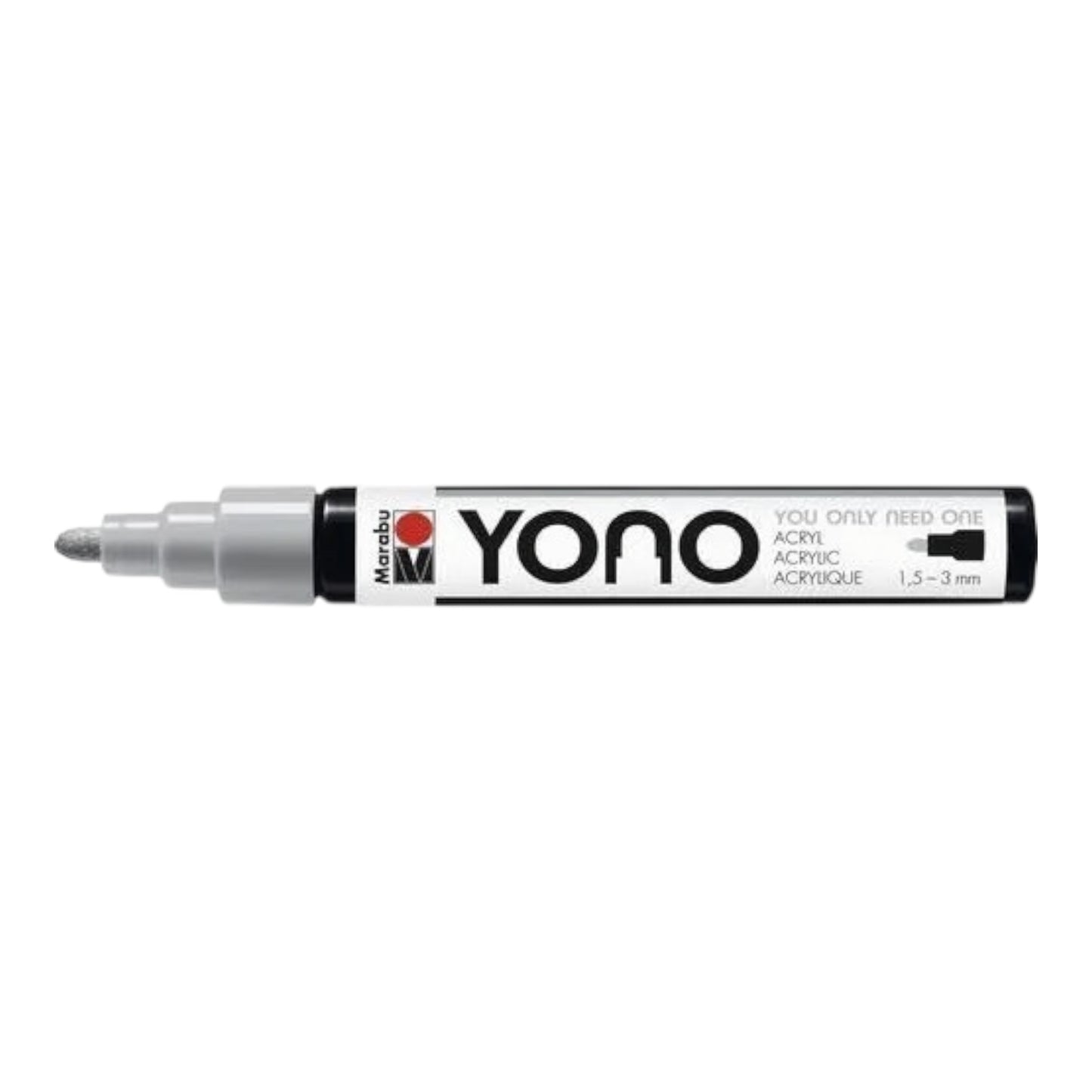 YONO Acrylmarker – Hellgrau (1.5–3 mm)