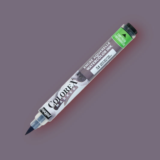 Pébéo Colorex Aquarelltusche Marker Neutral Grau 51