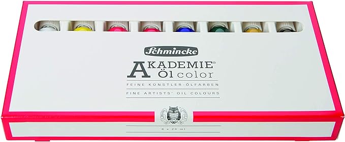 Schmincke Academy oil paints 8 pieces - 20 ml