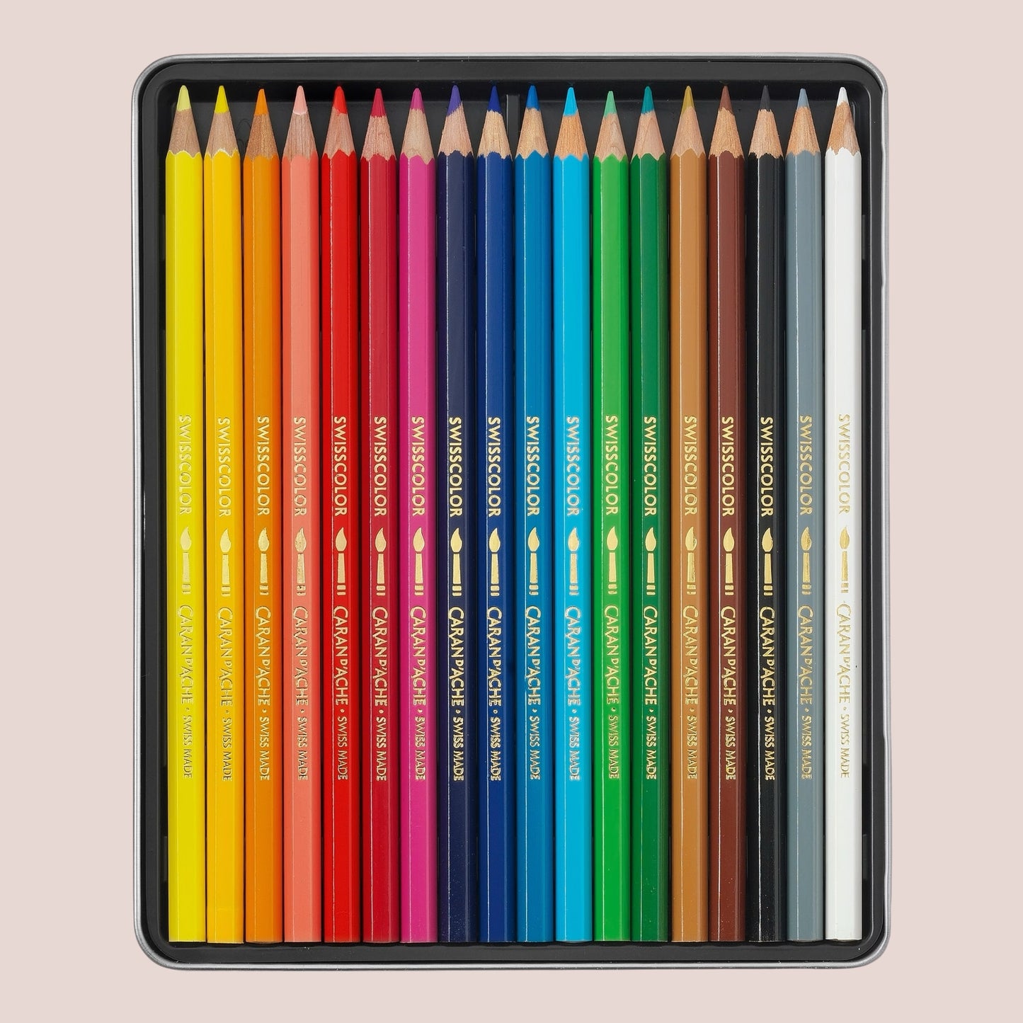 Caran d’Ache Swisscolor Aquarellstifte – 18 Stück