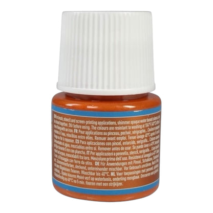 Pébéo Setacolor Shimmer Textilfarbe – Brick 63 , 45 ml