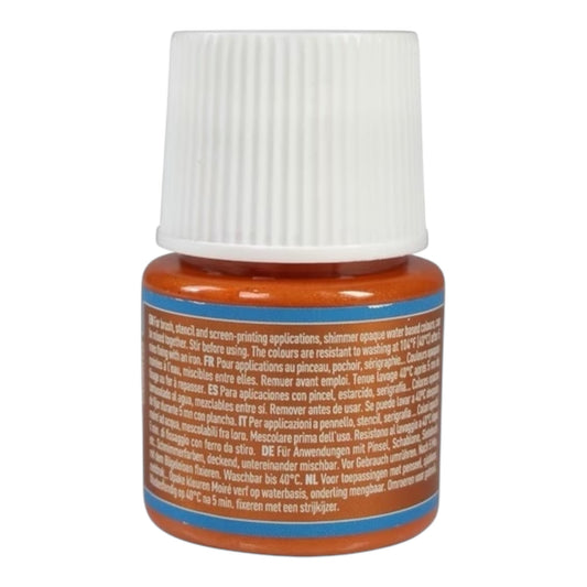 Pébéo Setacolor Shimmer Textilfarbe – Brick 63 , 45 ml
