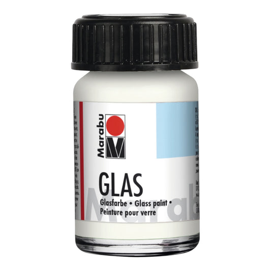 Marabu Transparent Glasfarbe, Weiss 070 , 15 ml