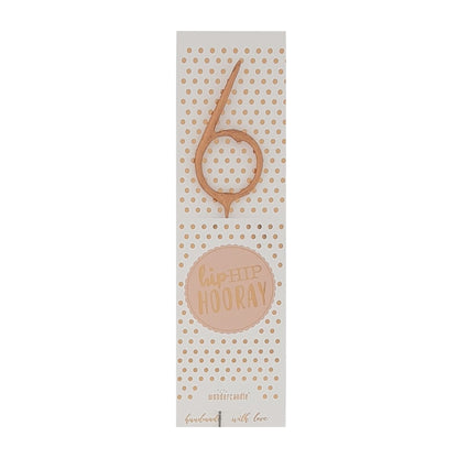 Wundercandle Wunderkerze „Hip Hip Hooray“, 6