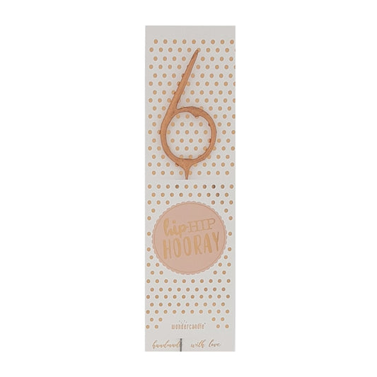 Wundercandle Wunderkerze „Hip Hip Hooray“, 6