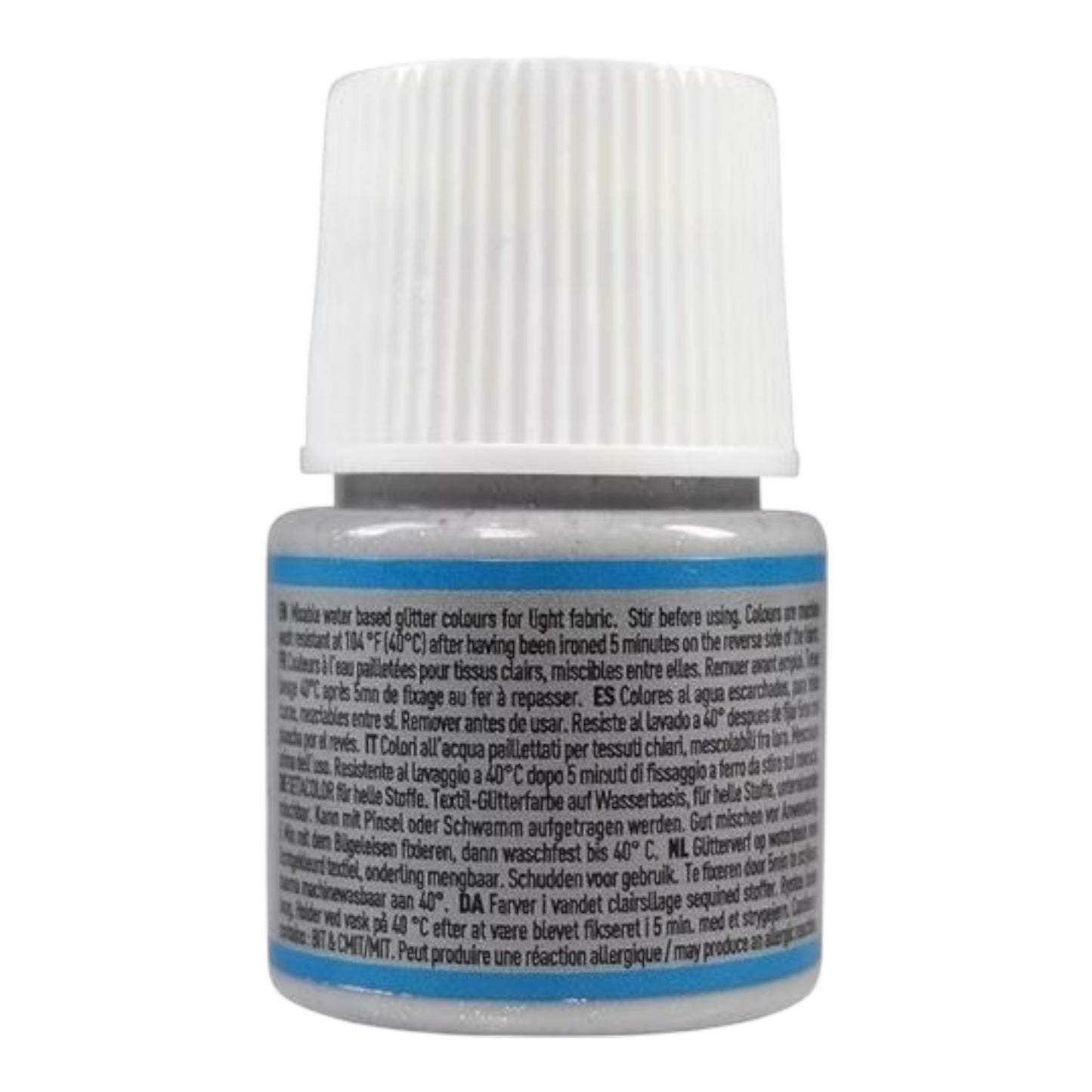 Pébéo Setacolor Glitter Textilfarbe – Silber 209 , 45 ml